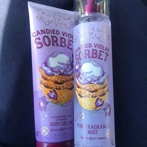 Bath and bodyworks candied violet sorbet